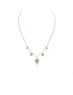 Necklace con angelo e cuori...