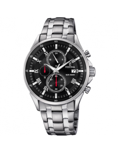 Festina Timeless Chronograph Black Orologio Uomo - Cronografo Elegante E Sportivo