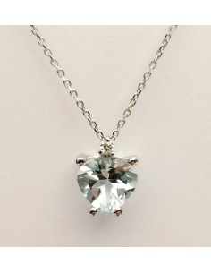 Collier Acquamarina Cuore